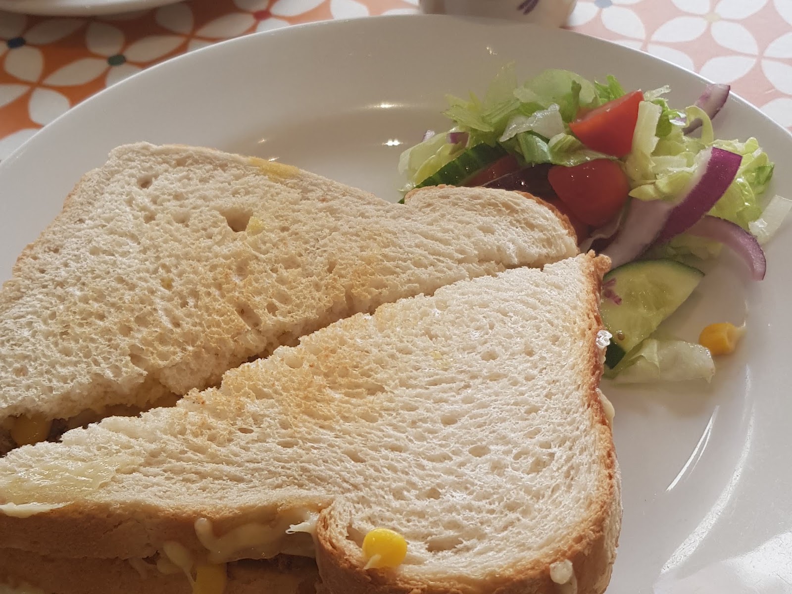 Toastie with side salad